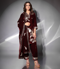 THE IMPERIAL CRIMSON ENSEMBLE KURTA SET WITH DUPATTA