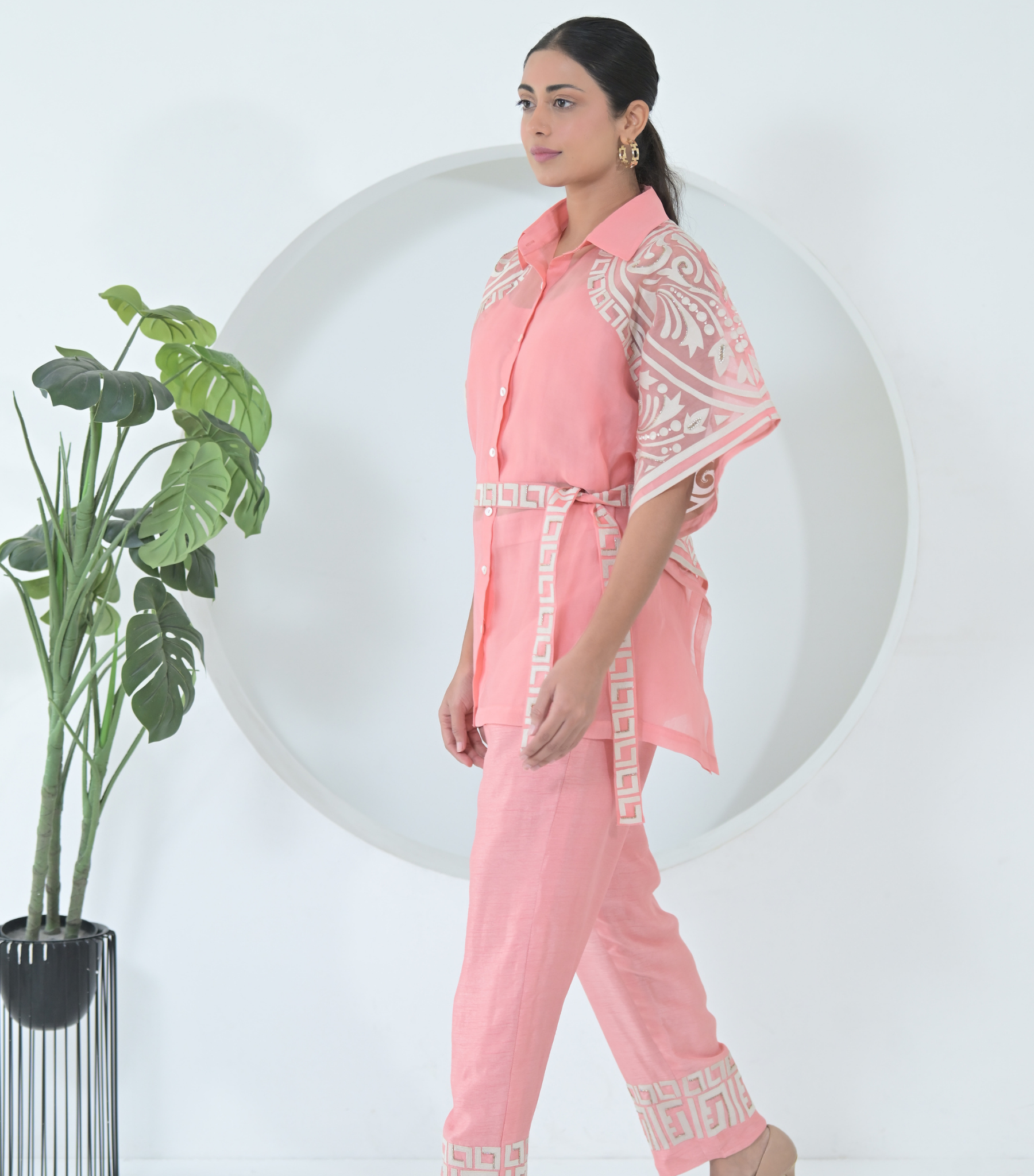 RIO NOIR ORGANZA KAFTAN COORD SET