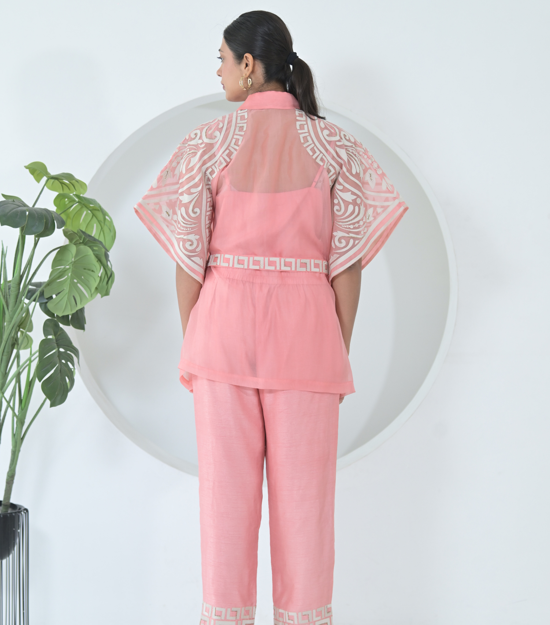 RIO NOIR ORGANZA KAFTAN COORD SET