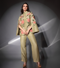 THE GULAB BLOSSOM CAPE SET