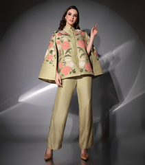 THE GULAB BLOSSOM CAPE SET
