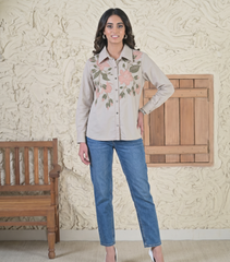 BLOOM STORY BEIGE SHIRT