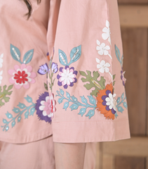 BIG PHOOL PATTI ZIPPER CO-ORD SET