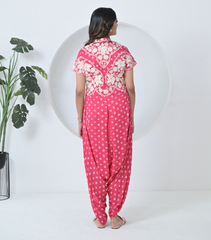 IVORY GARDEN BANDHANI JUMPSUIT