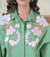 BIG KHUSHBOO OVERSIZED SHIRT SET