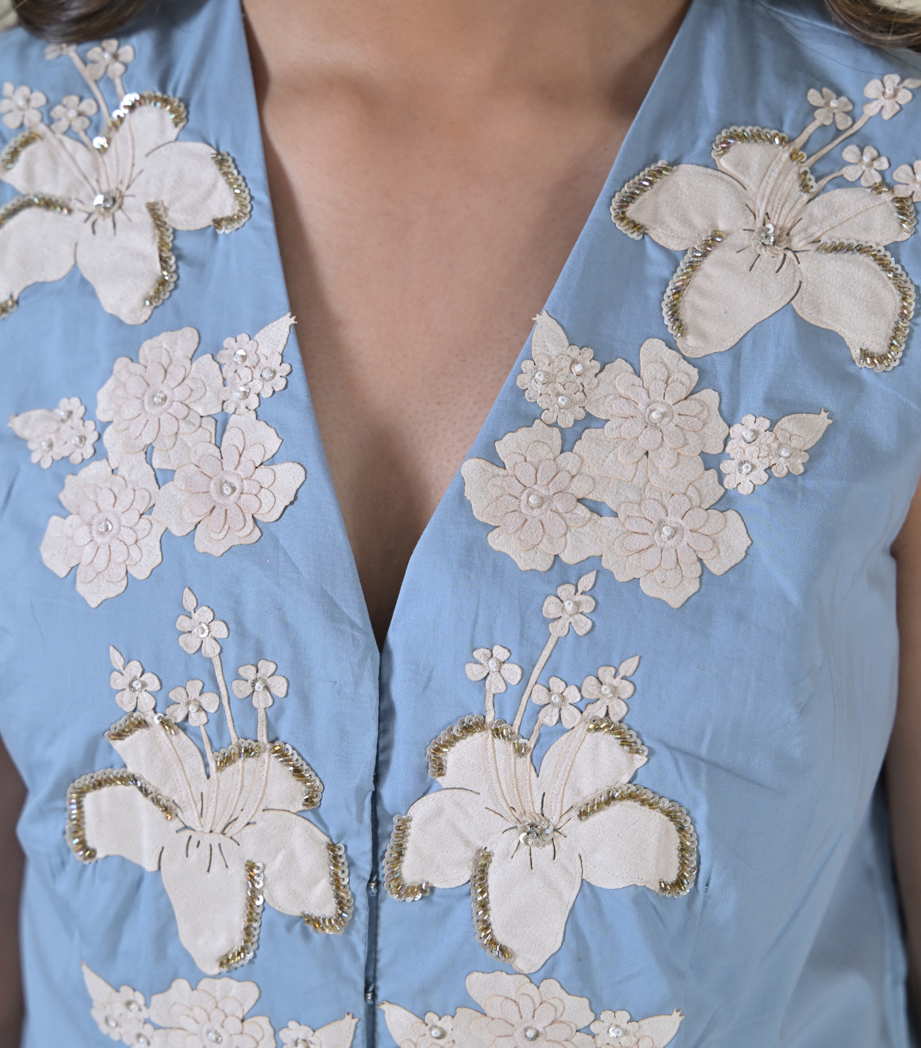 IVORY GARDEN VEST CO-ORD SET