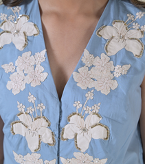 IVORY GARDEN VEST CO-ORD SET