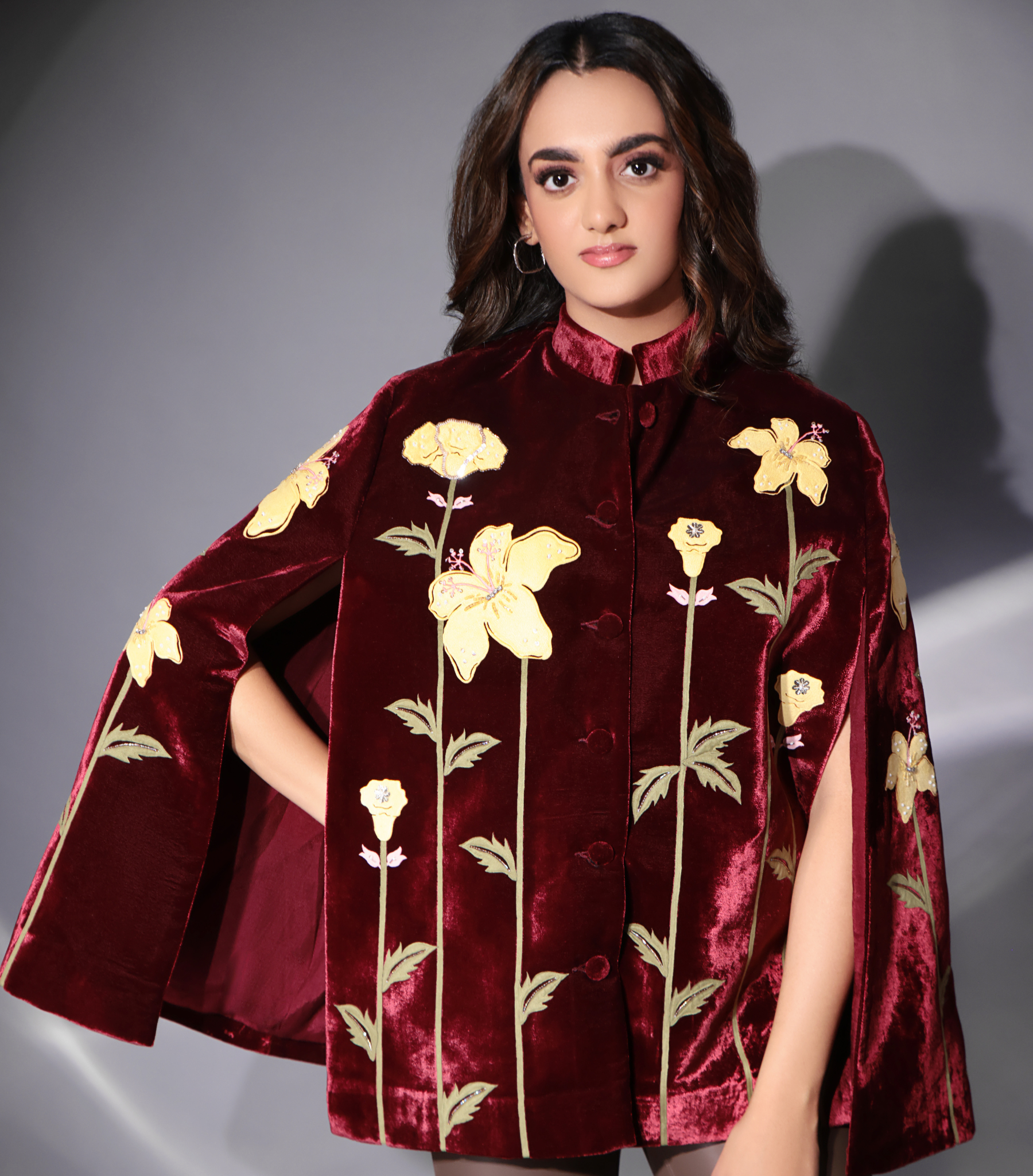 THE CRIMSON LILY CLOAK CAPE