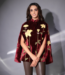 THE CRIMSON LILY CLOAK CAPE