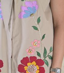 MULTI-FLORAL TIE-UP SLEEVELESS CO-ORD SET