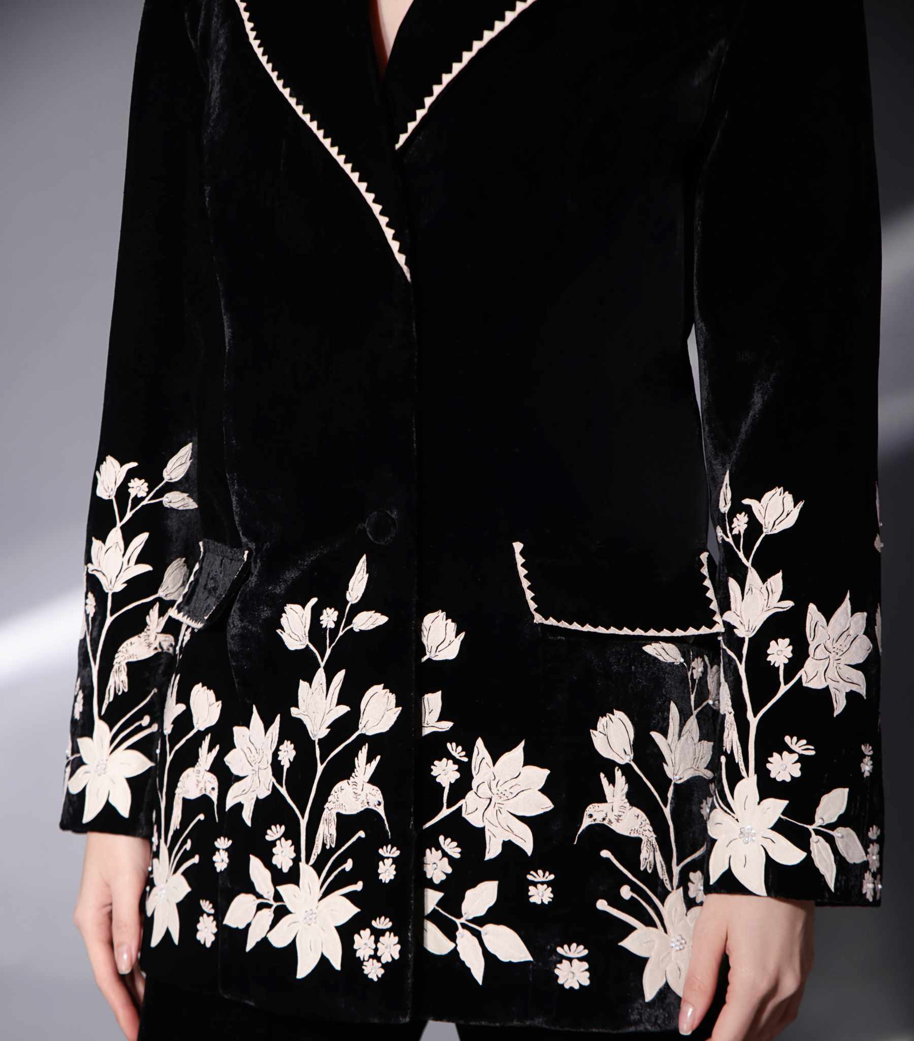 THE MADHUBALA EVENING ORCHID BLAZER SET