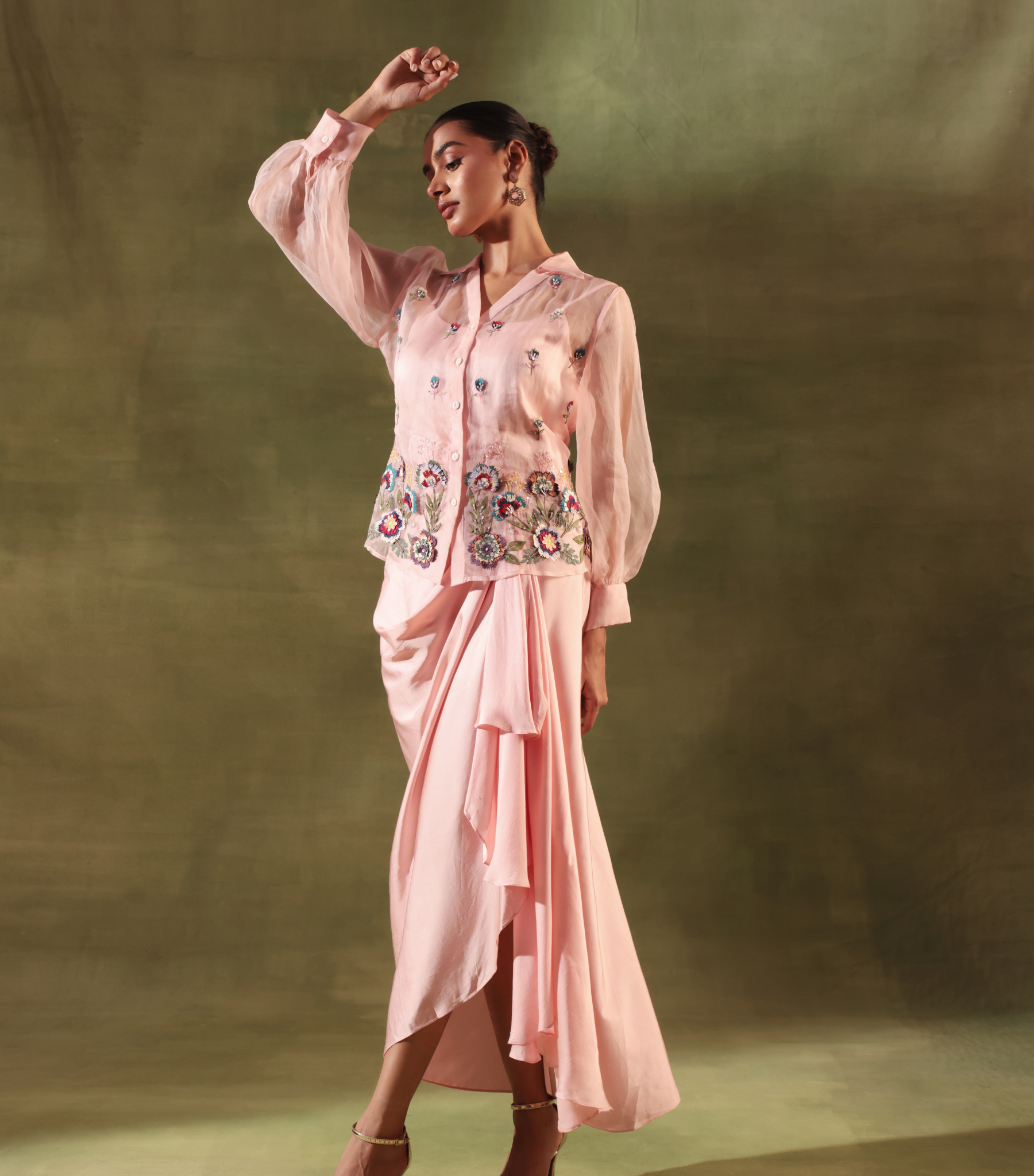 PHOOLWARI PETAL DUSK DRAPE SET