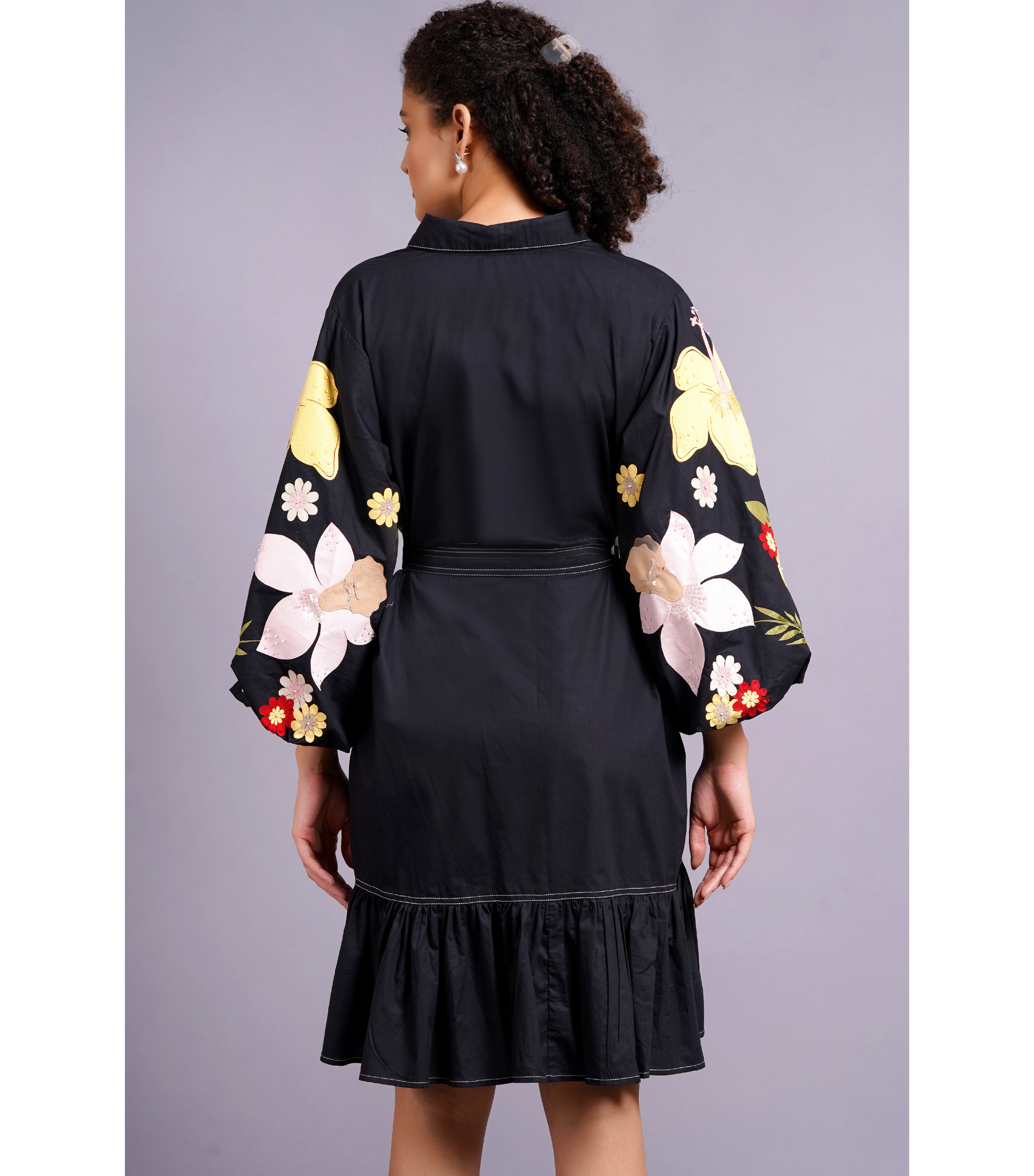 BOTANICAL BIG FLOWER DRESS