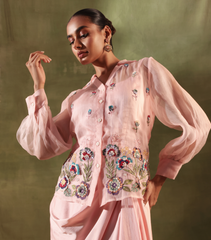 PHOOLWARI PETAL DUSK DRAPE SET