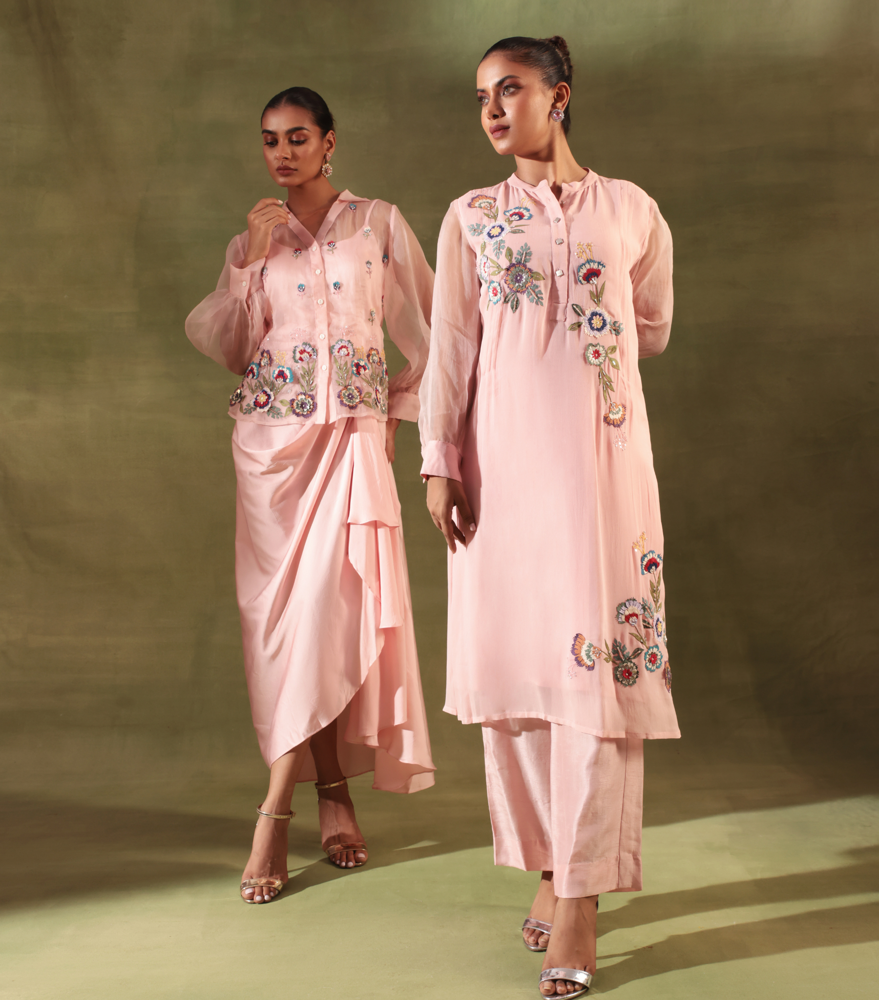 PHOOLWARI SOFT BLOOM KURTA SET
