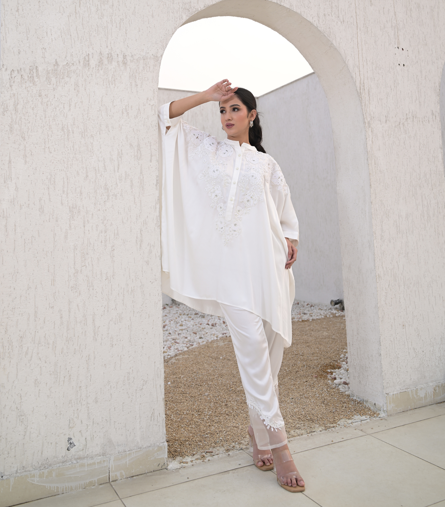 MOONVEIL KURTA KAFTAN SET
