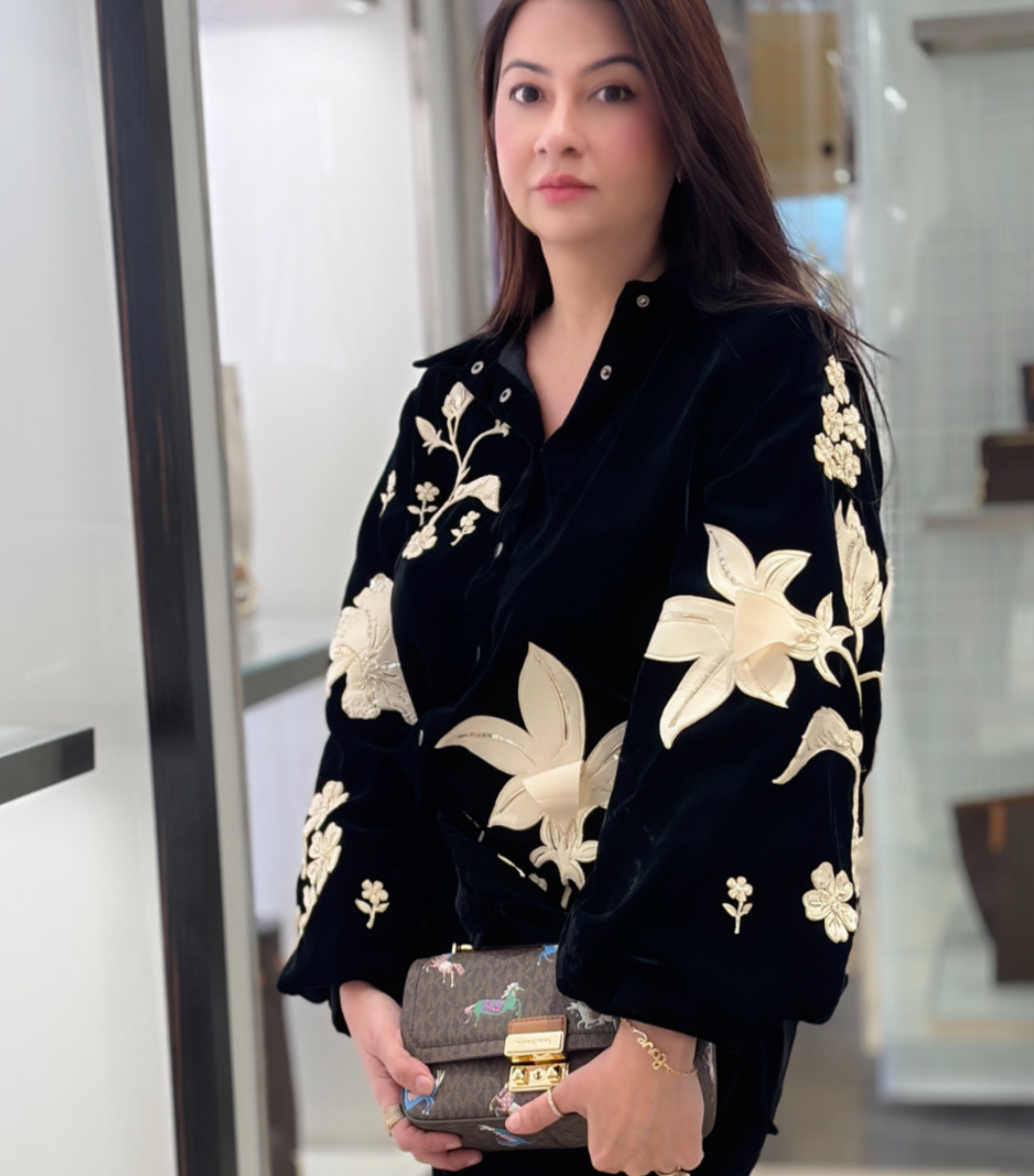 SHEENA AJMANI - THE HIBISCUS LUNAR BLOOM ENSEMBLE CO-ORD SET