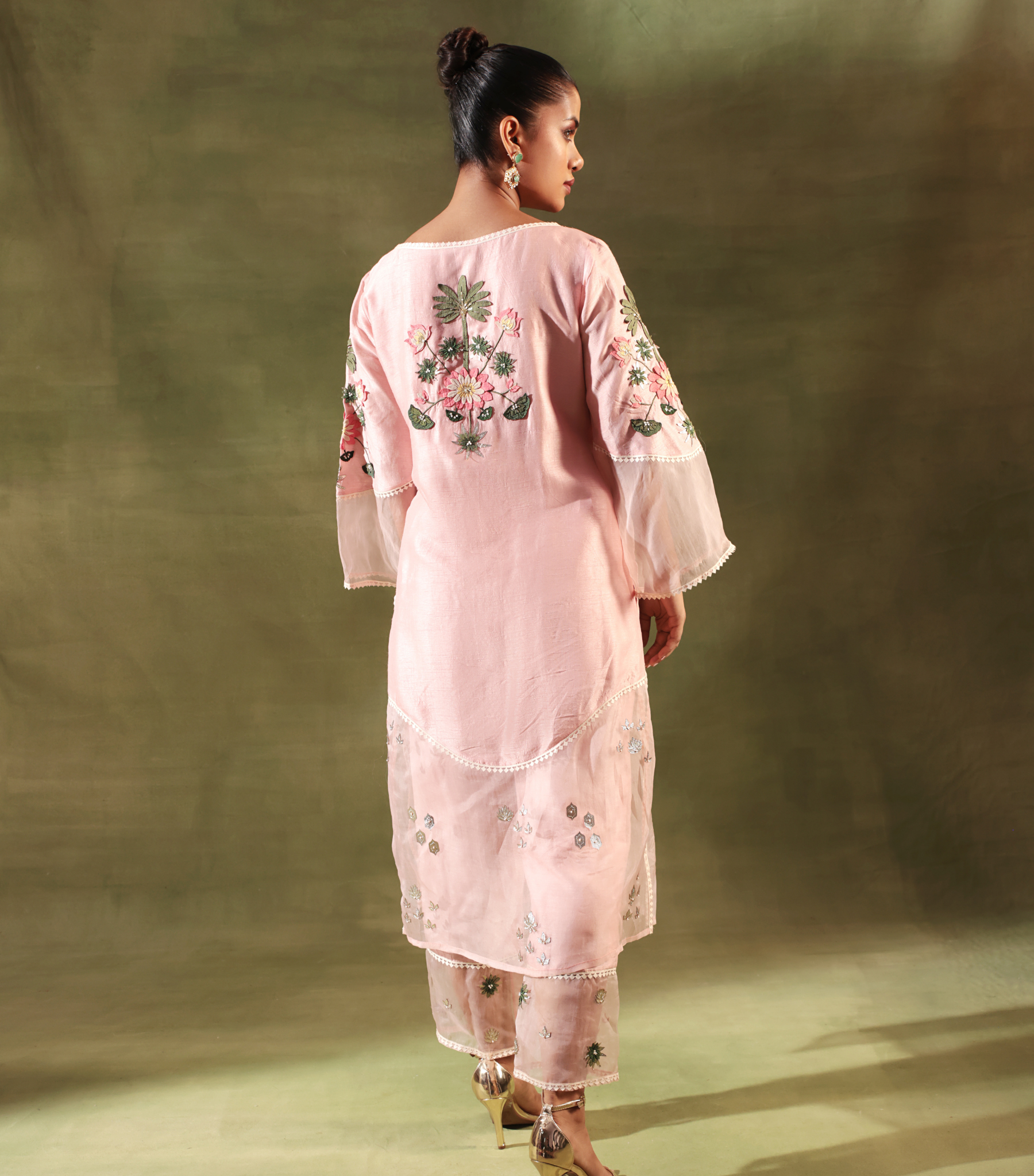 PICHWAI ORGANZA SWIRL SUIT SET