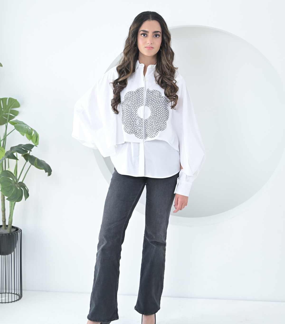 WHITE NOCTURNE ECLIPSE SHIRT