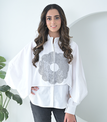 WHITE NOCTURNE ECLIPSE SHIRT
