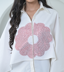 WHITE NOCTURNE ECLIPSE SHIRT