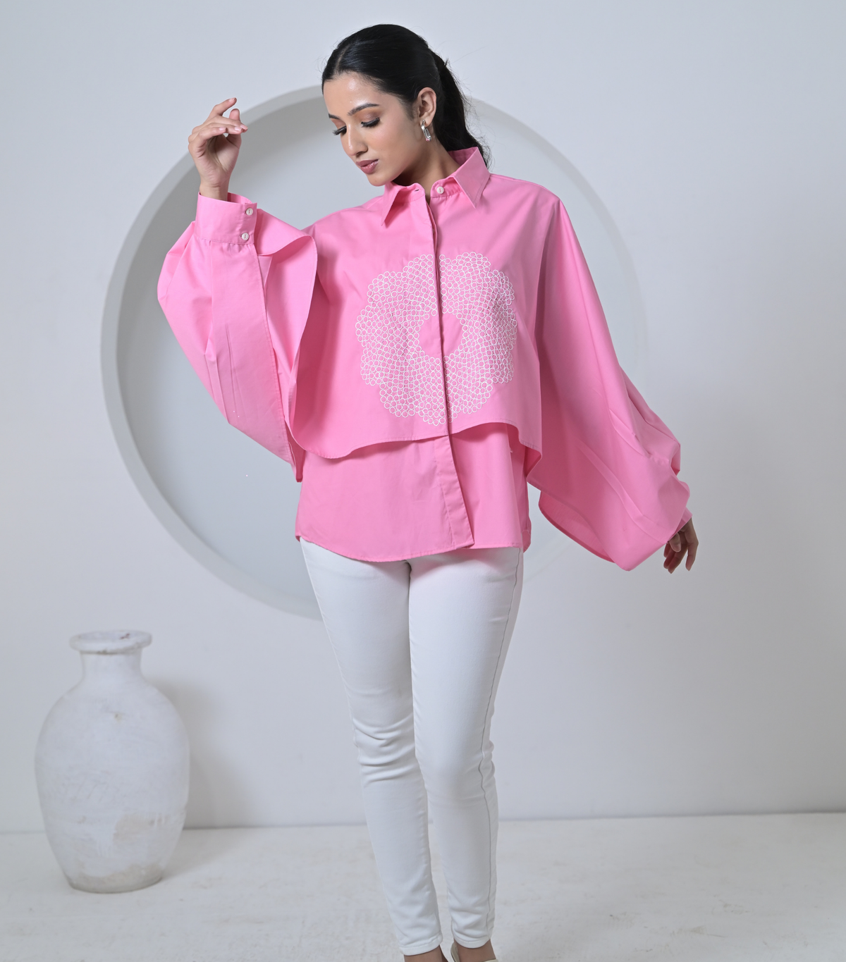 POWDER PINK NOCTURNE ECLIPSE SHIRT