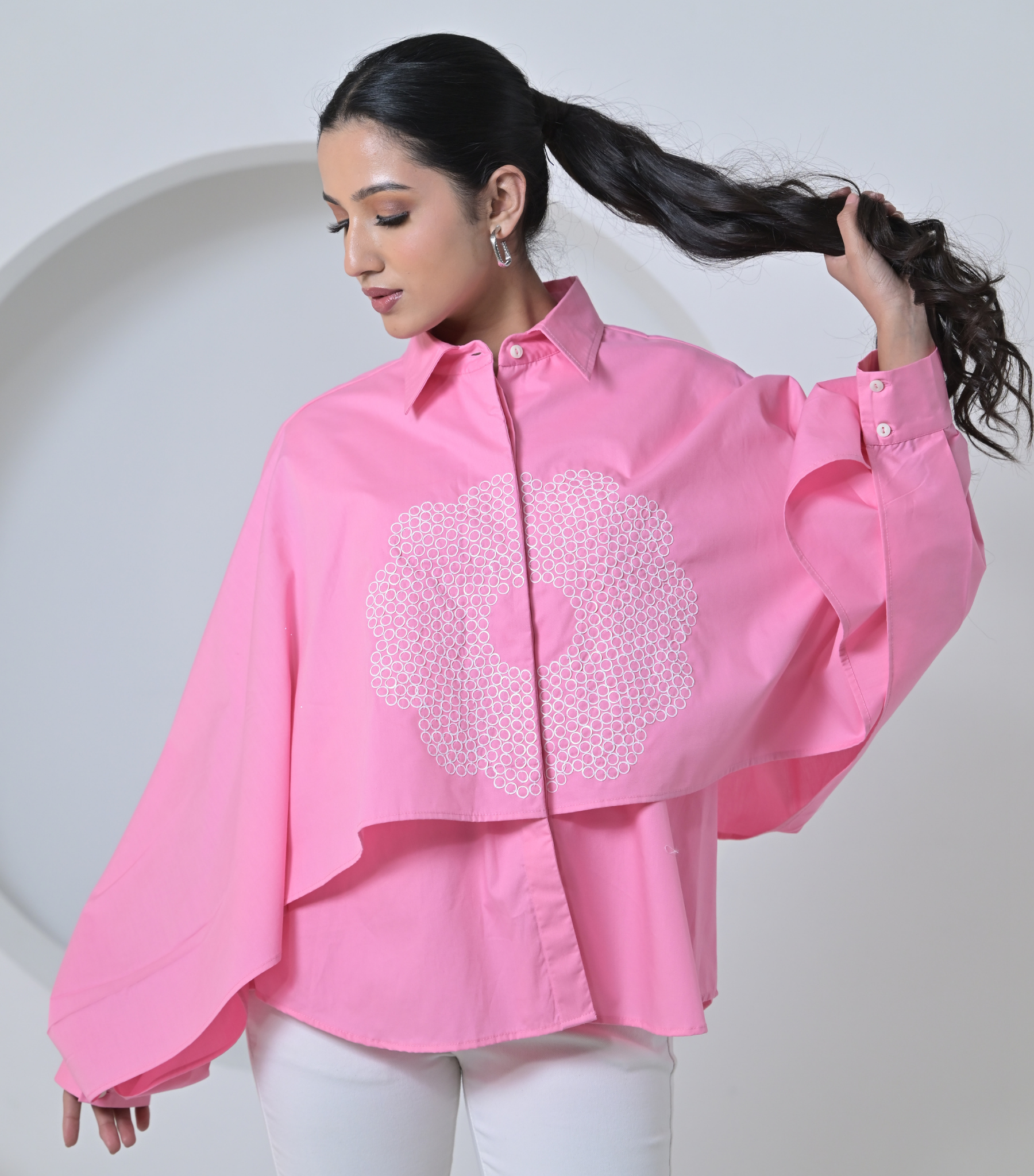 POWDER PINK NOCTURNE ECLIPSE SHIRT