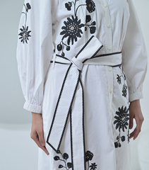 NOIR PETALINE DRESS