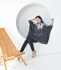ALBASTER PETAL BANDHANI KAFTAN