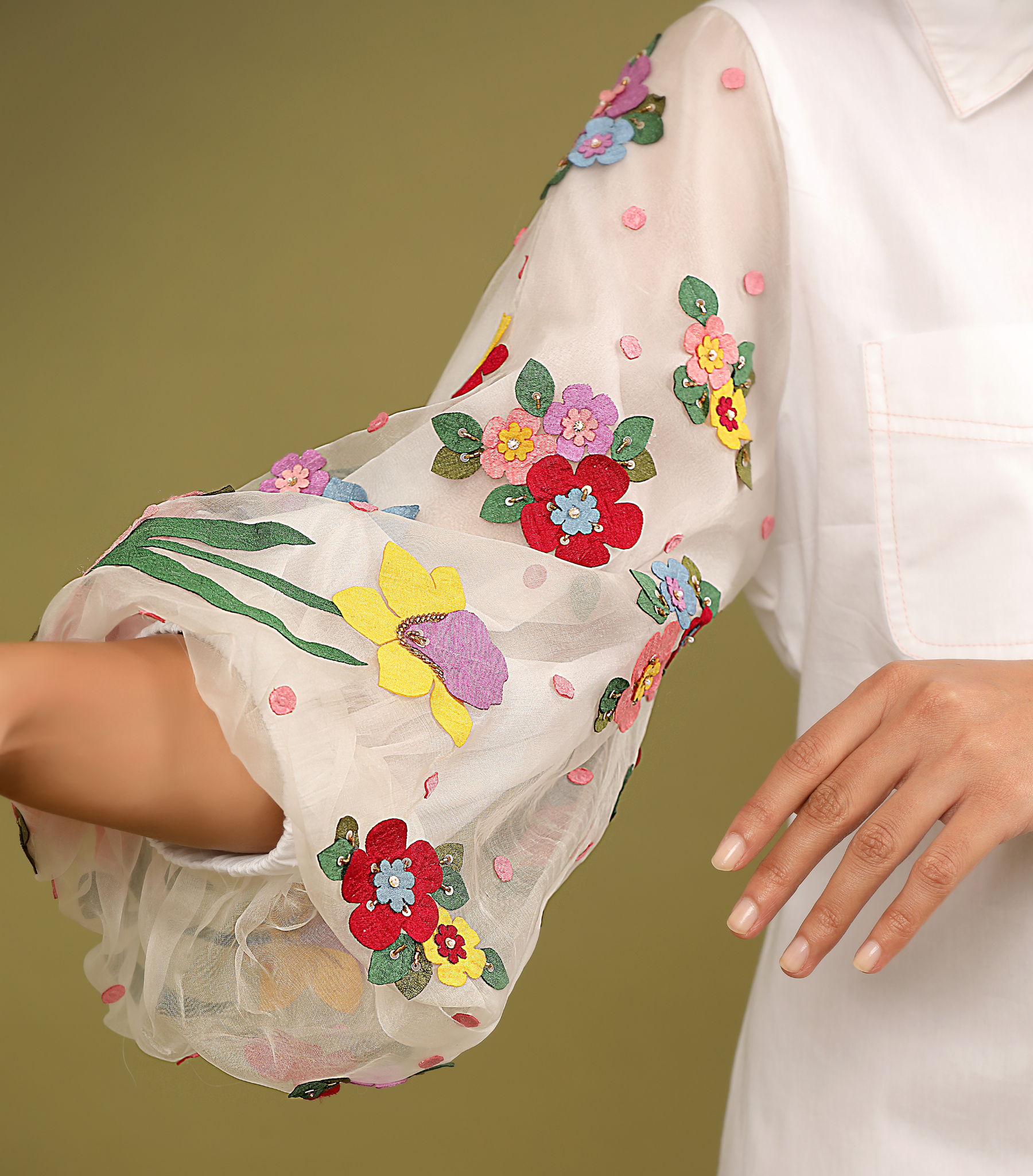 BADABAGH BLOOM SHIRT STYLE DRESS