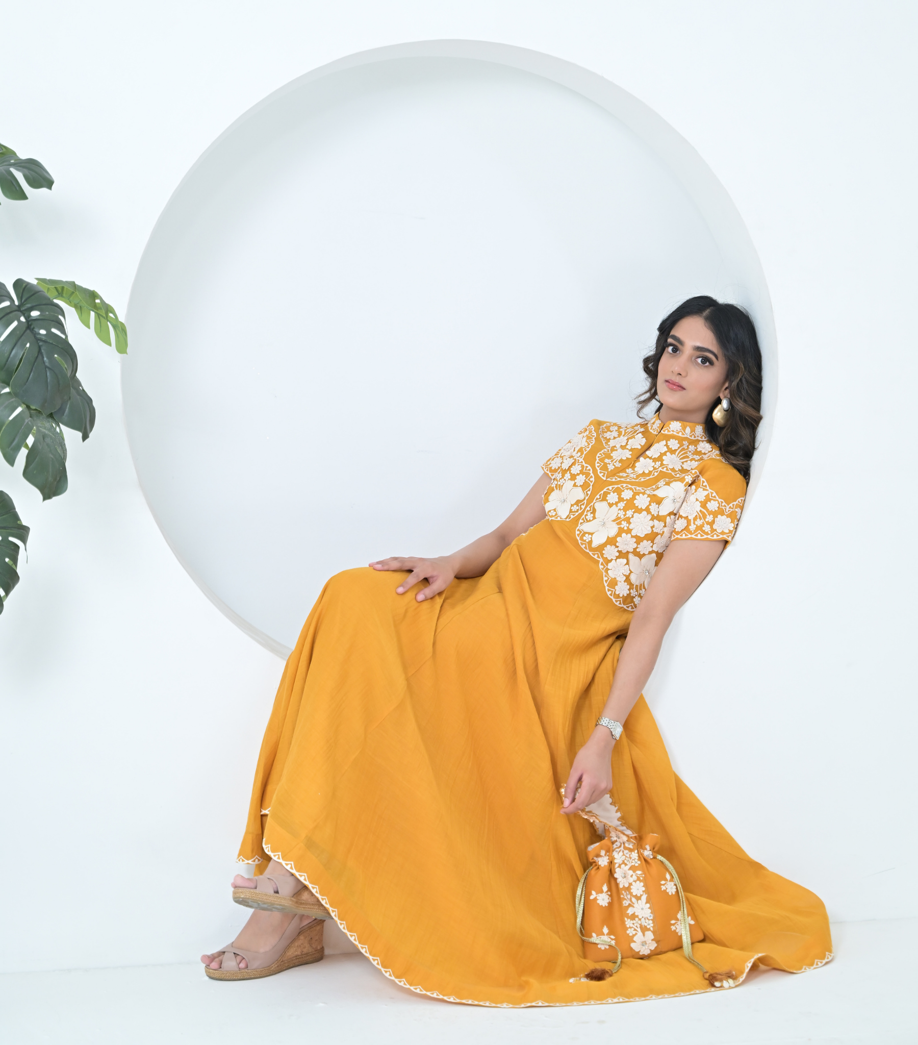 IVORY GARDEN ANARKALI DRESS