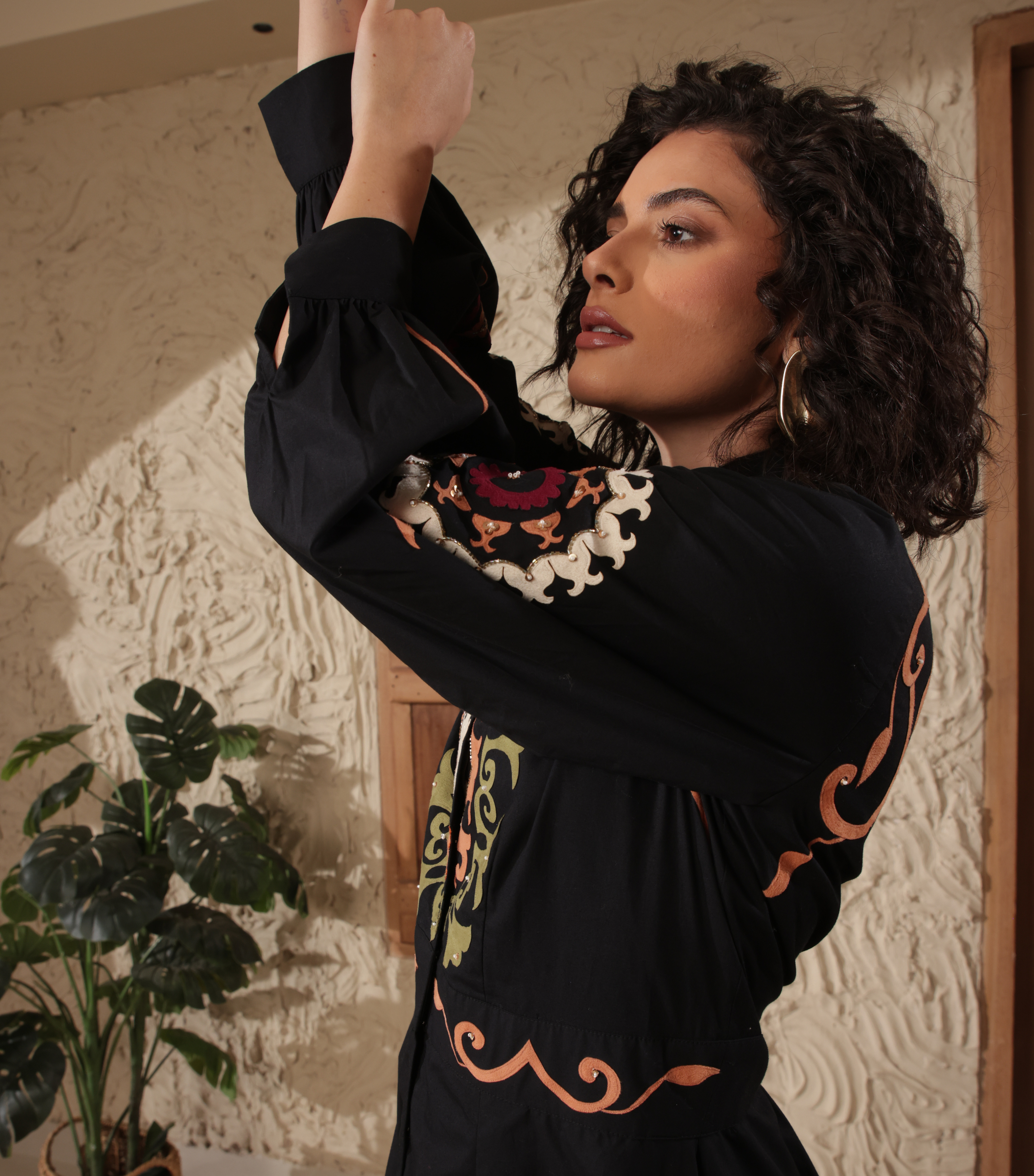 MOONLIGHT MOSAIC FLARED DRESS