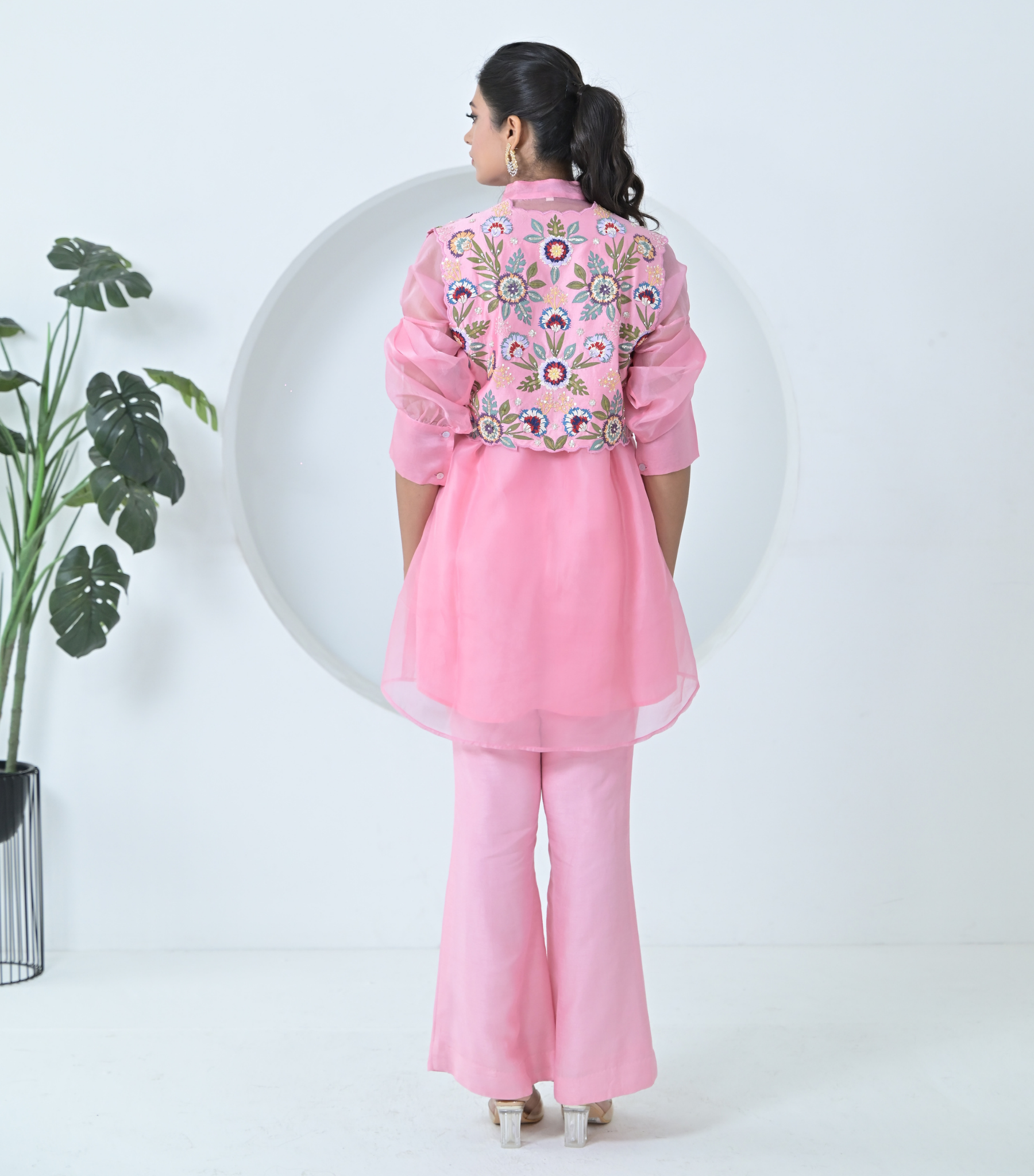 PHOOLWARI DETACHABLE COTI LONG TUNIC SET