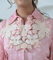 IVORY GARDEN DETACHABLE NECKPIECE & KNOT SKIRT SET