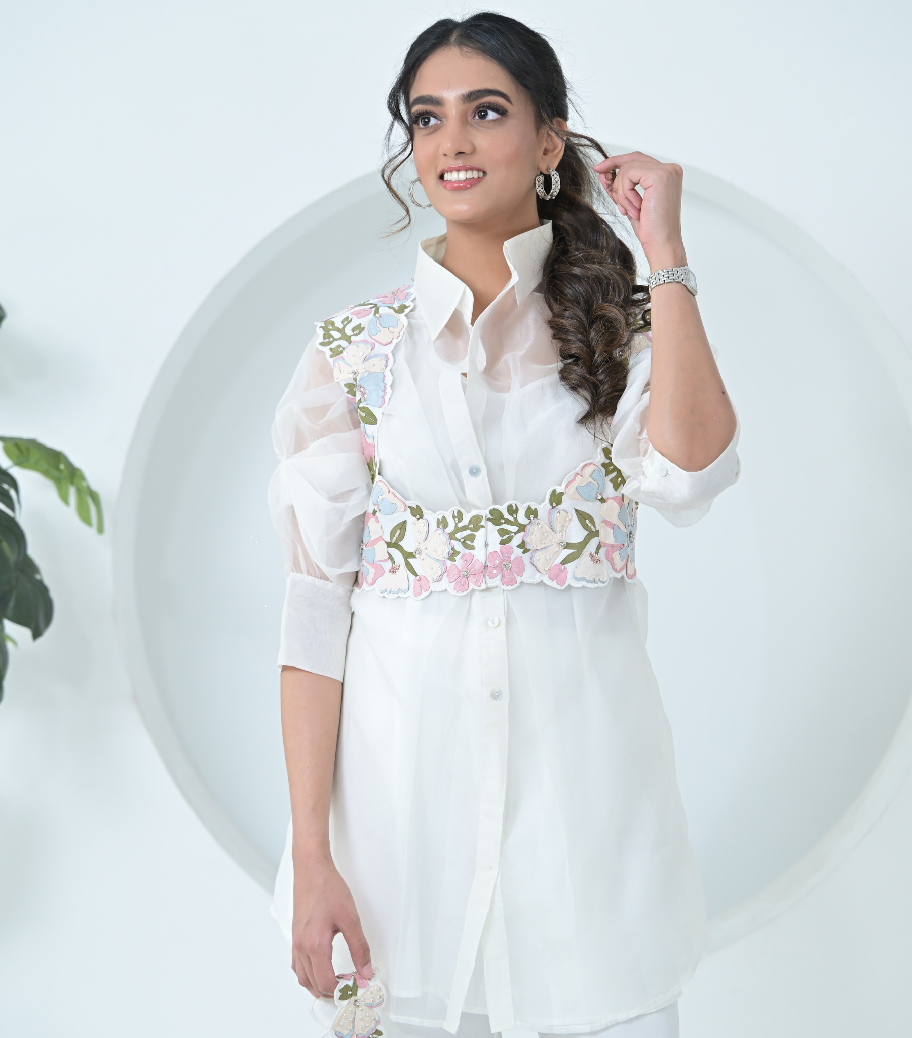 BIG KHUSHBOO DETACHABLE COTI LONG TUNIC SET