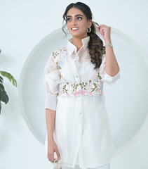 BIG KHUSHBOO DETACHABLE COTI LONG TUNIC SET