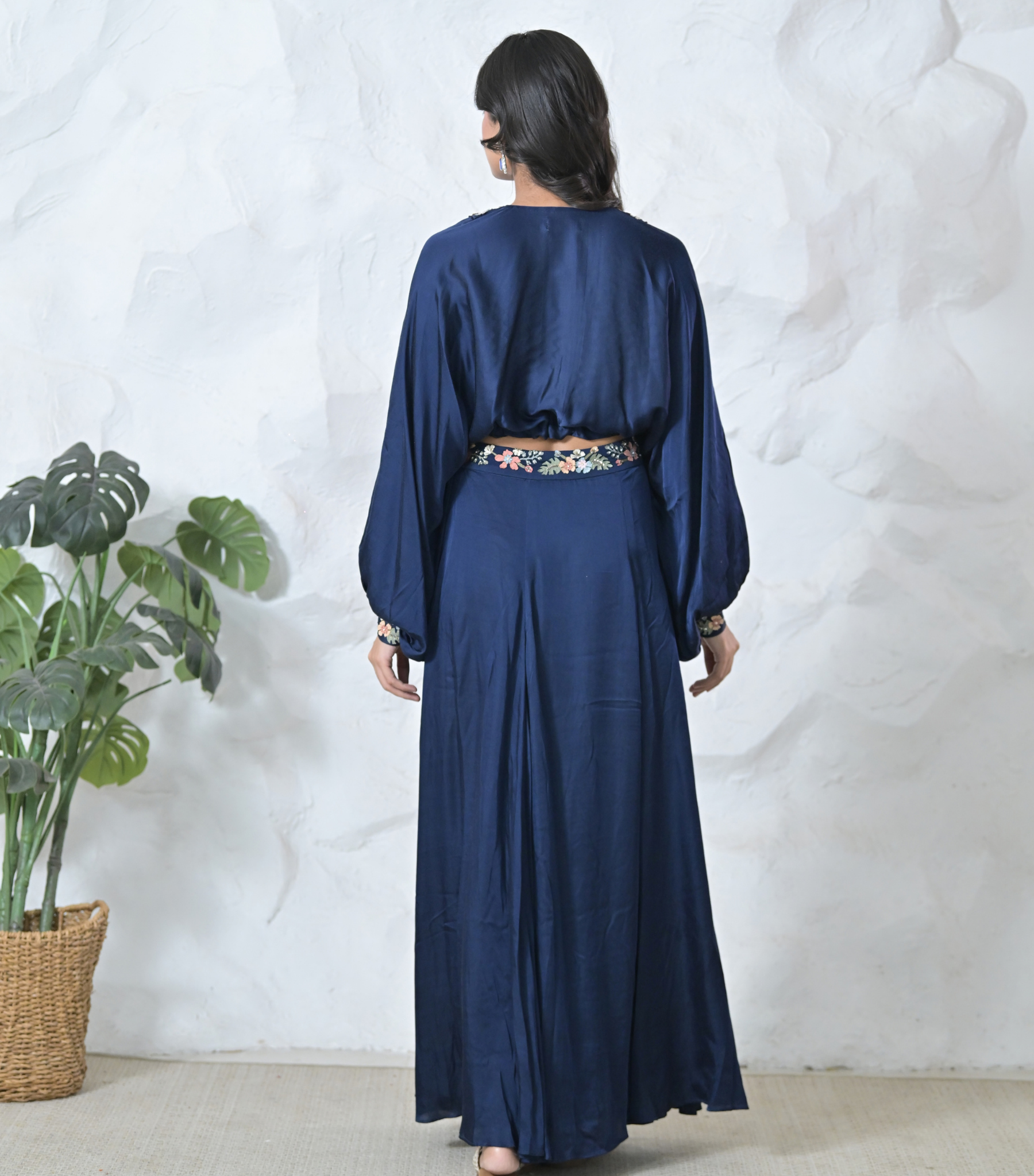 KHUSHBOO RAGLAN TOP AND SKIRT SET