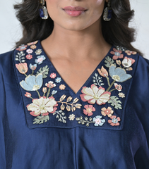 KHUSHBOO RAGLAN TOP AND SKIRT SET