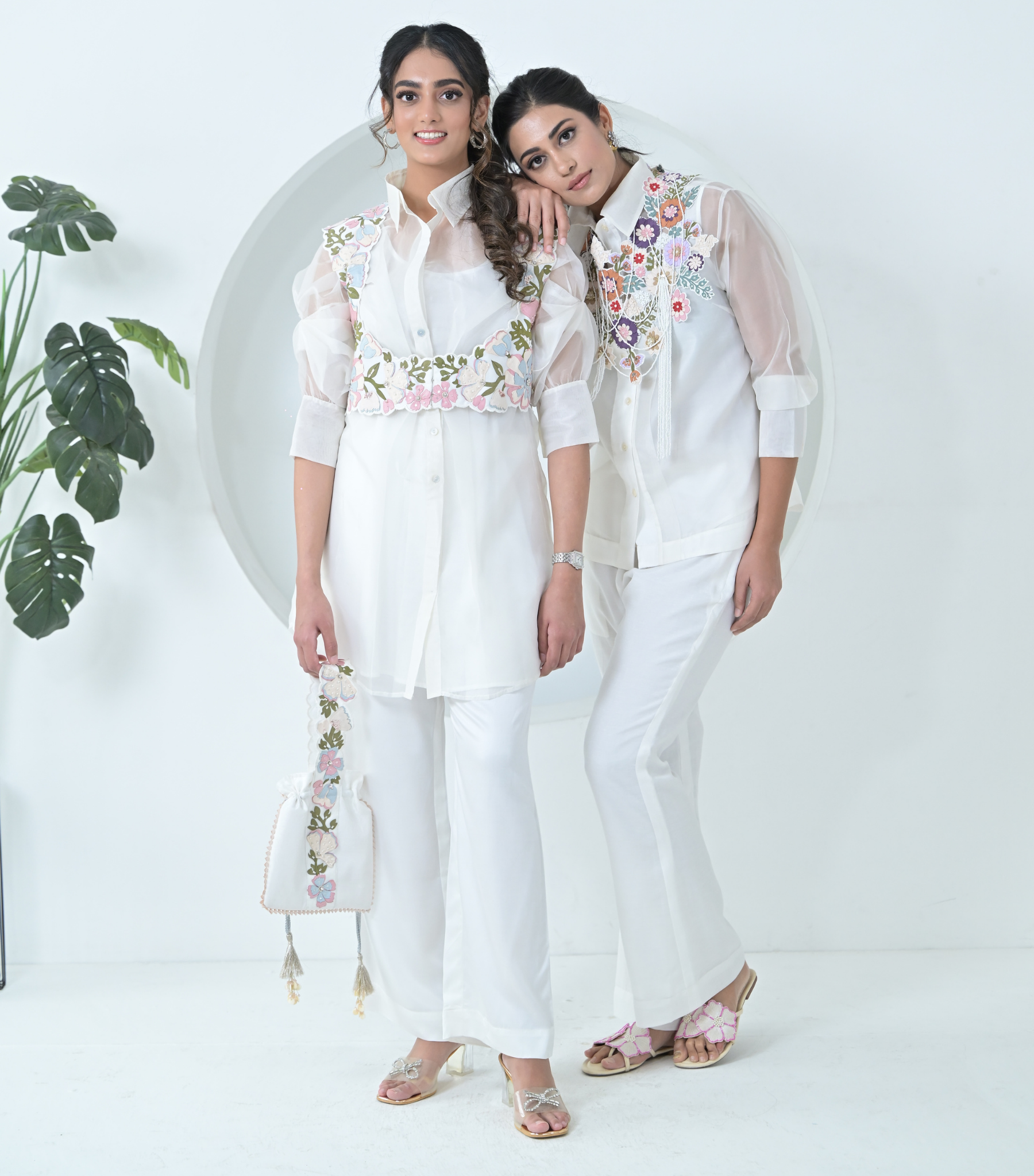 BIG KHUSHBOO DETACHABLE COTI LONG TUNIC SET