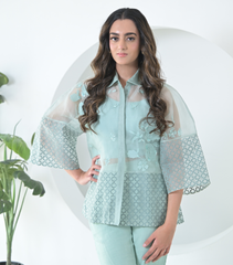 PEARL PETAL JAALI SHIRT WITH PANT SET