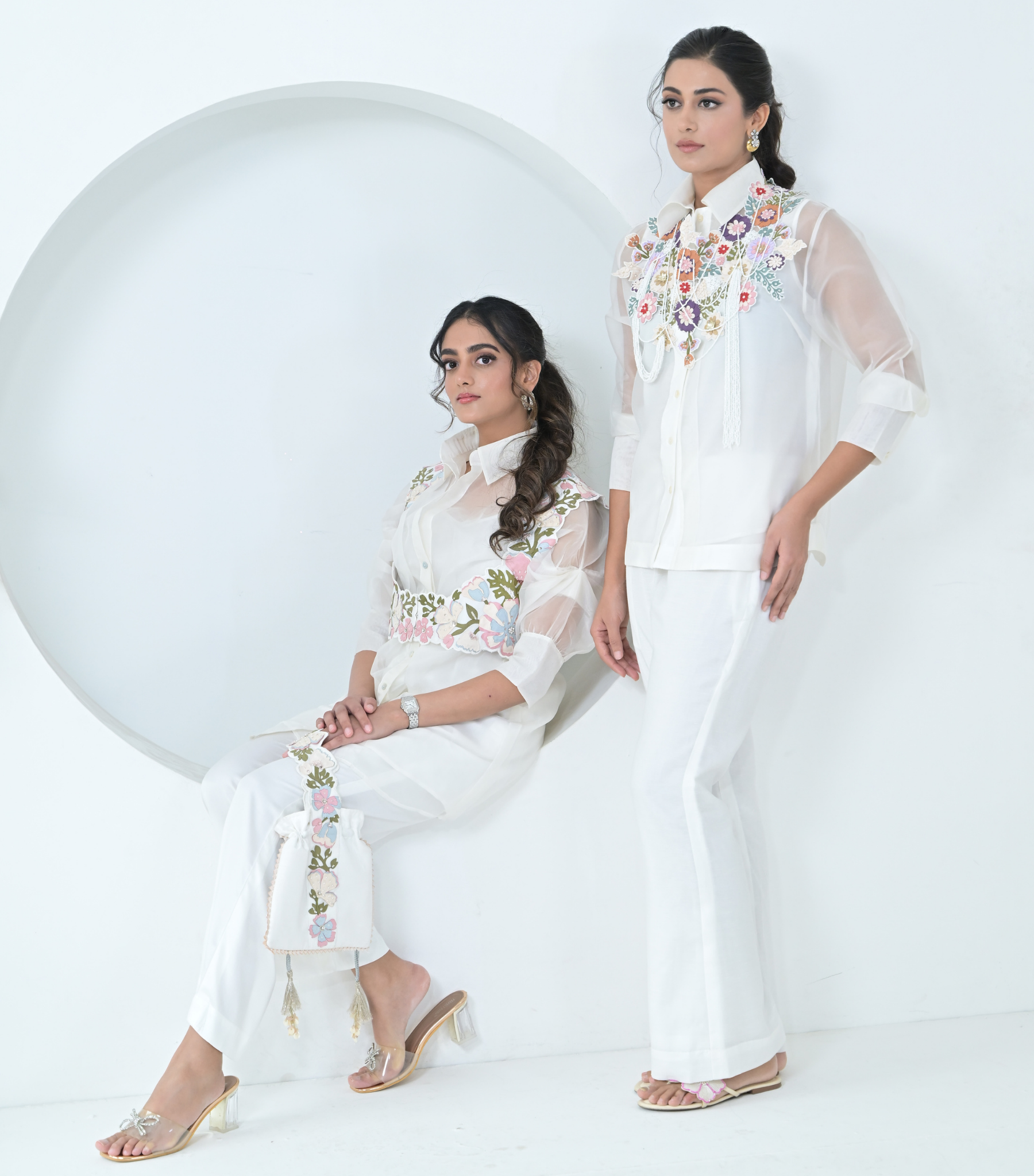 BIG KHUSHBOO DETACHABLE COTI LONG TUNIC SET