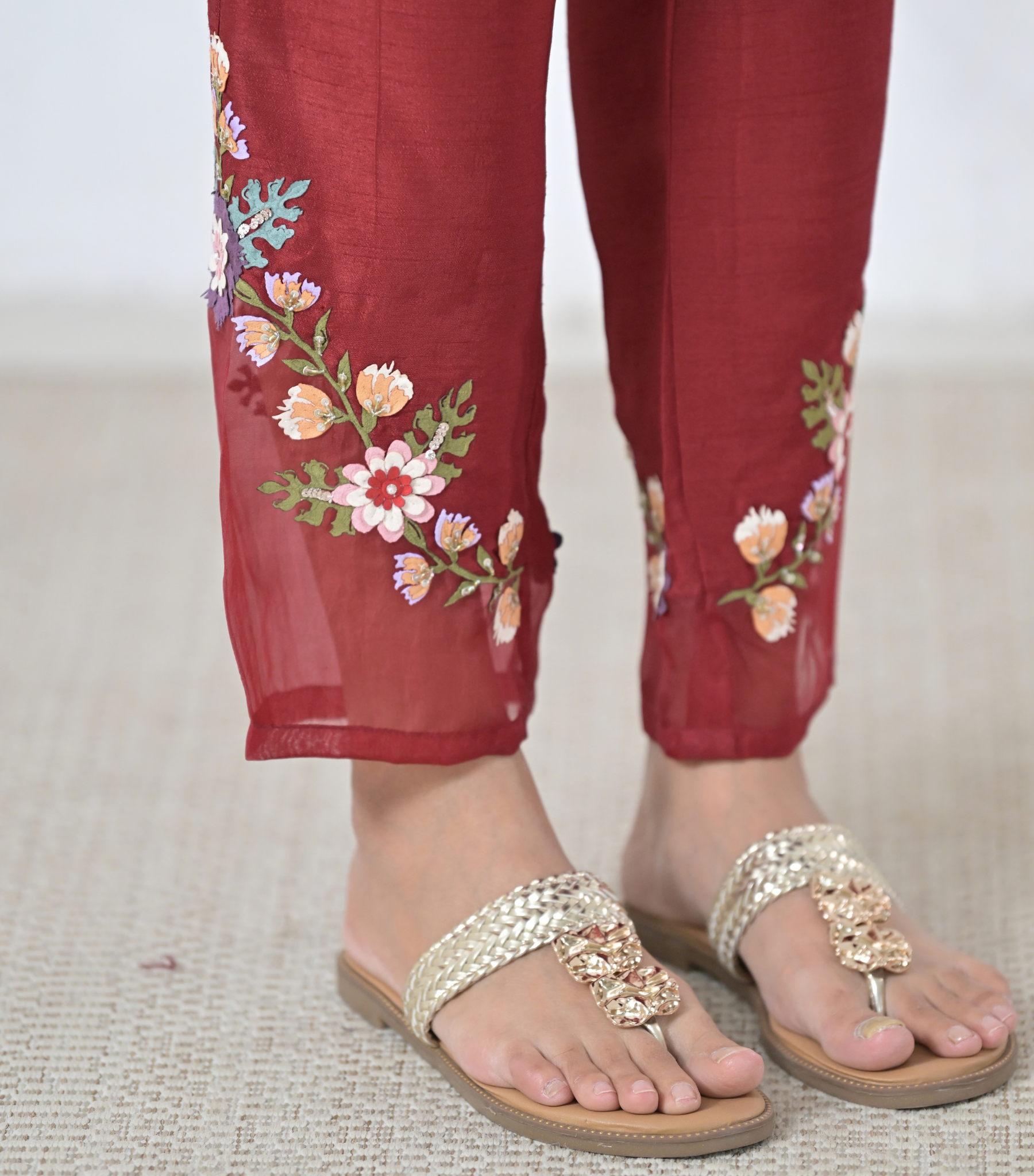 PHOOL-PATTI TUNIC SET