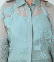 PEARL PETAL JAALI SHIRT WITH PANT SET