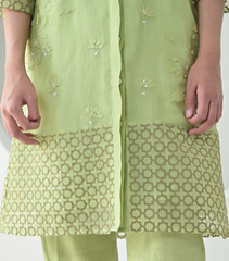 PEARL PETAL JAALI TUNIC SET