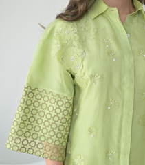 PEARL PETAL JAALI TUNIC SET