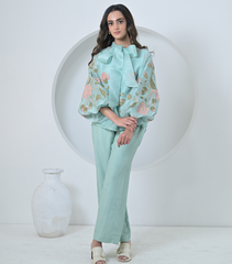 BLOOM STORY BOW TIE-UP CO-ORD SET