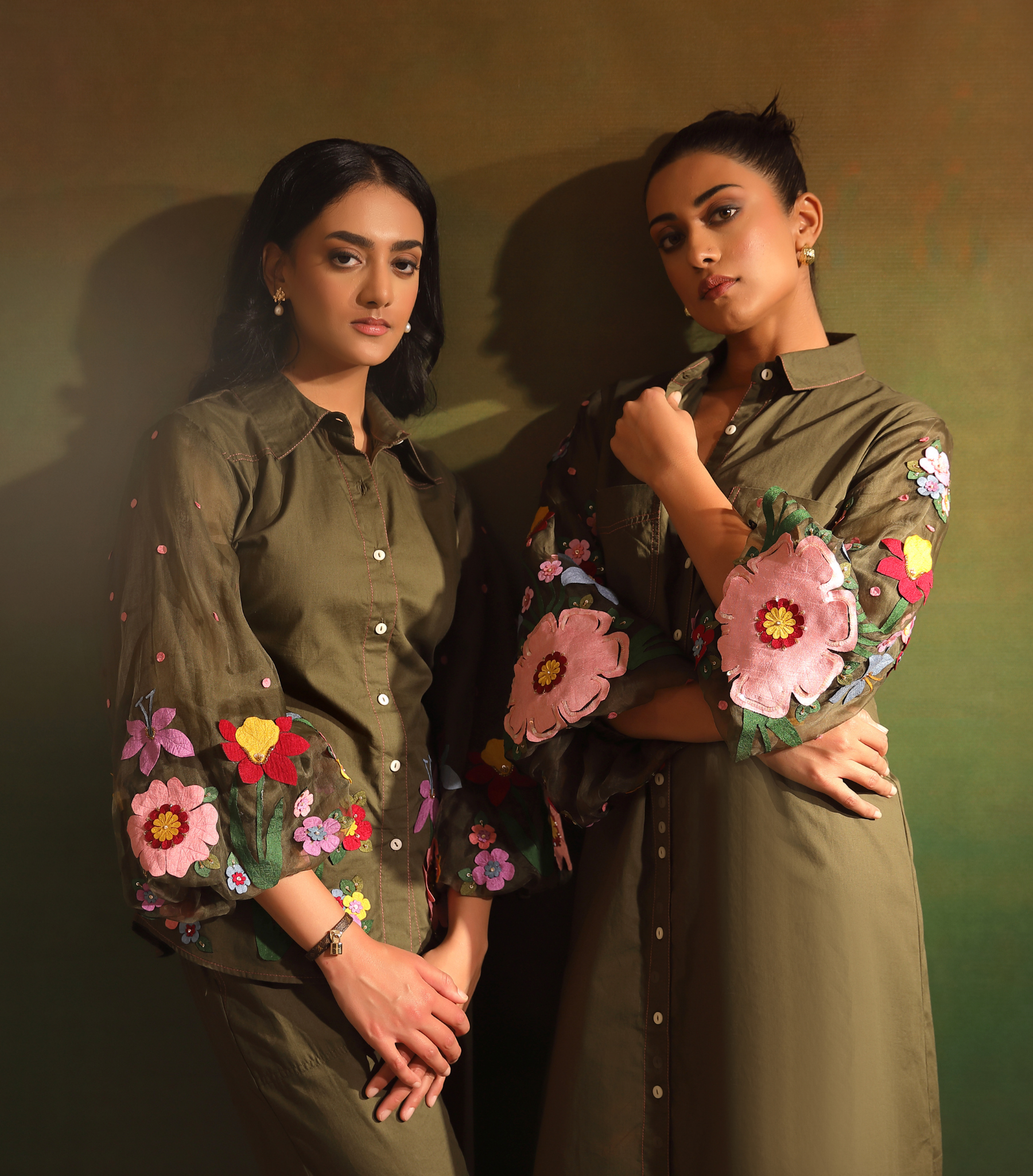 OLIVE BADABAGH CLASSIC CO-ORD SET