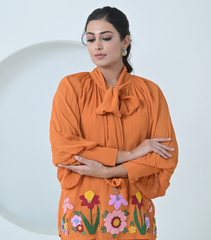 BADABAGH BOW TIE-UP COORD SET