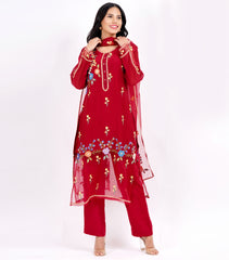 MULTI COLOUR BLOCK KURTA SET