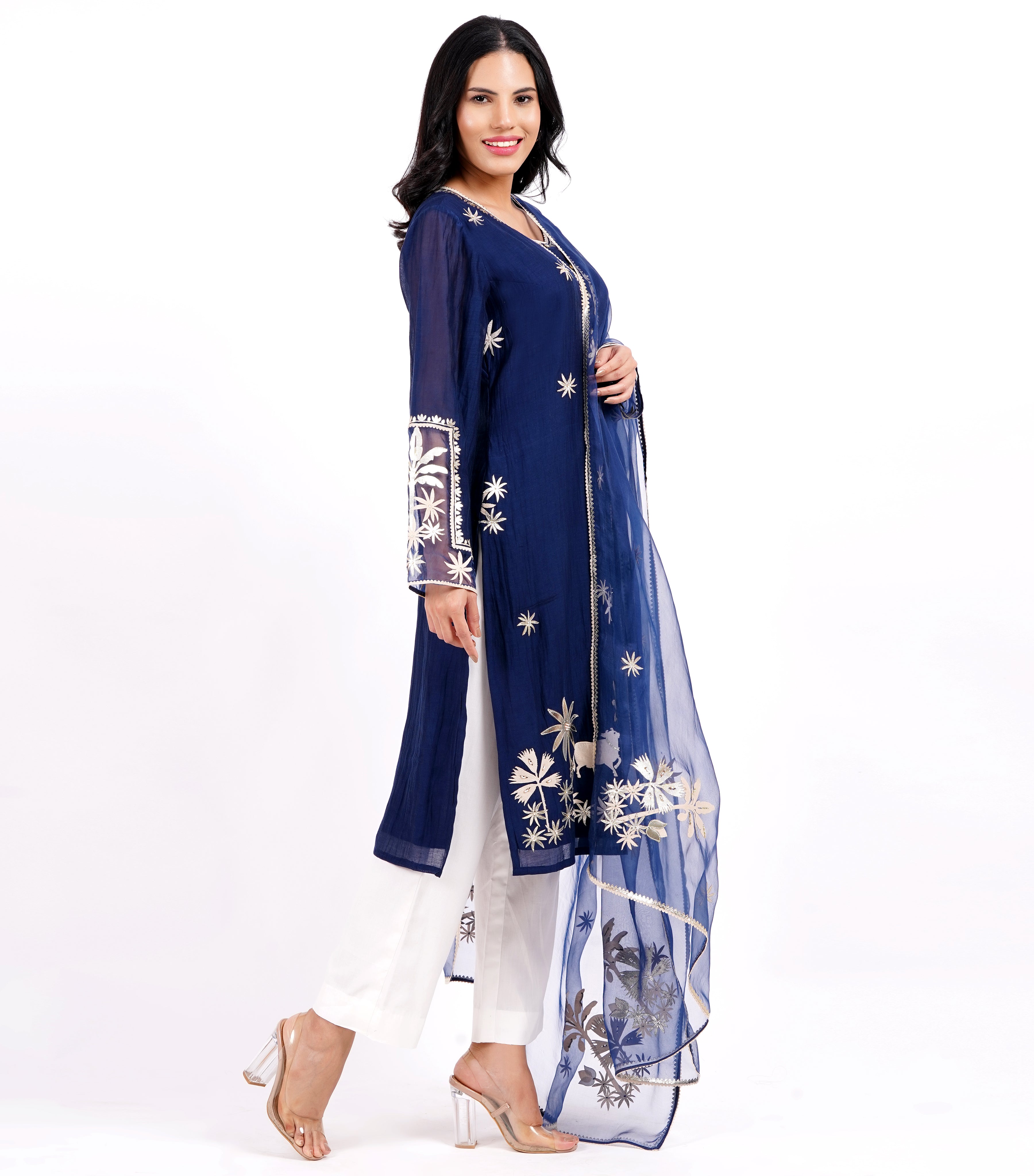 PICHWAI TREE KURTA SET